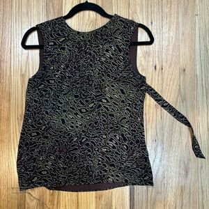 Tory Burch cheetah top